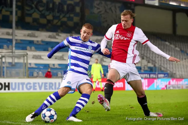 De Graafschap en Jong Ajax delen de punten