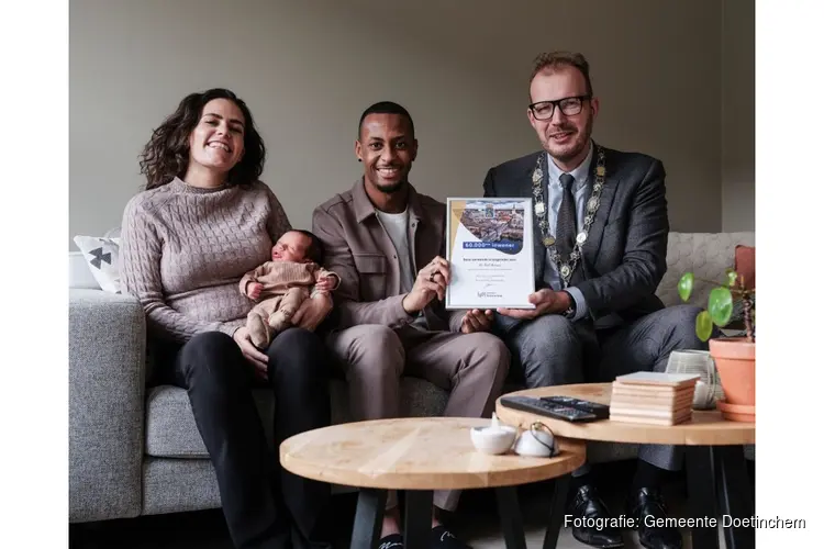 Baby Nio is 60.000e inwoner gemeente Doetinchem